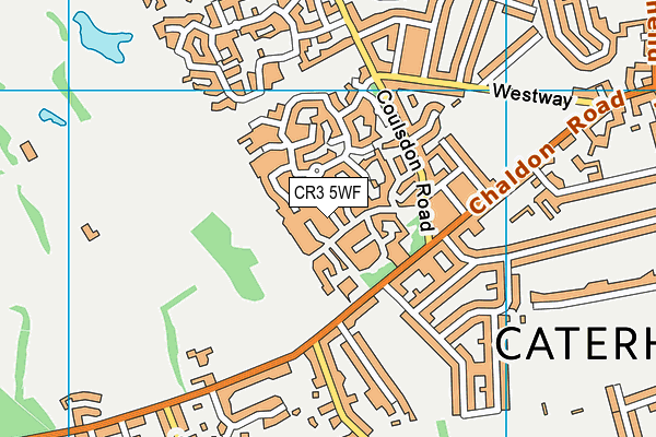 CR3 5WF map - OS VectorMap District (Ordnance Survey)