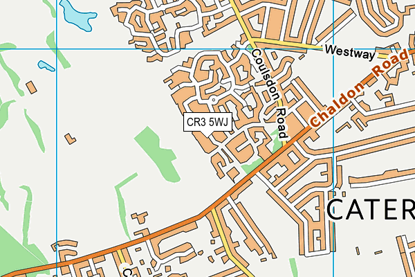 CR3 5WJ map - OS VectorMap District (Ordnance Survey)