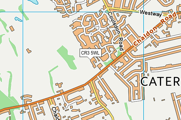 CR3 5WL map - OS VectorMap District (Ordnance Survey)