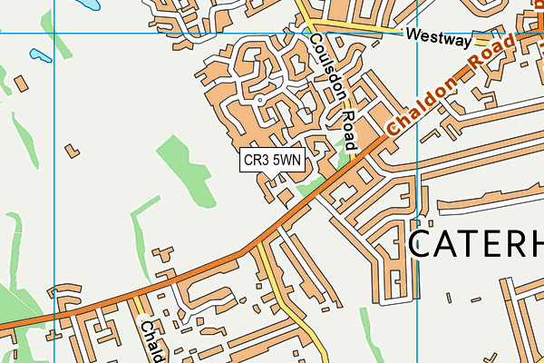 CR3 5WN map - OS VectorMap District (Ordnance Survey)