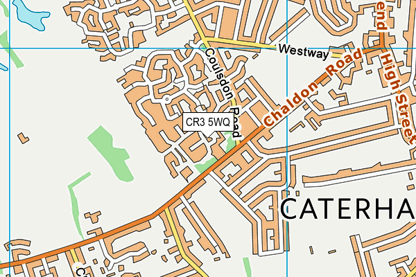 CR3 5WQ map - OS VectorMap District (Ordnance Survey)
