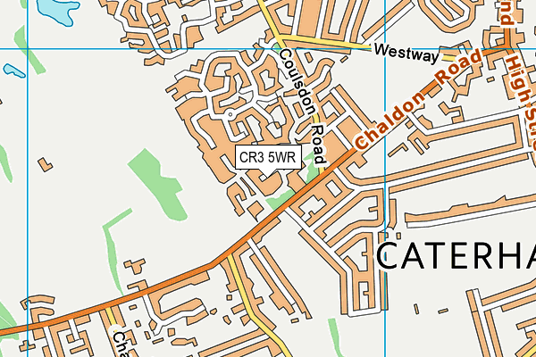 CR3 5WR map - OS VectorMap District (Ordnance Survey)