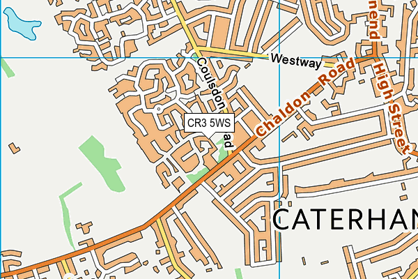 CR3 5WS map - OS VectorMap District (Ordnance Survey)