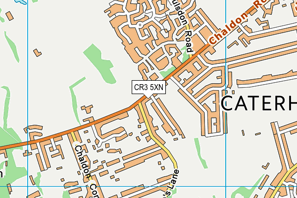 CR3 5XN map - OS VectorMap District (Ordnance Survey)