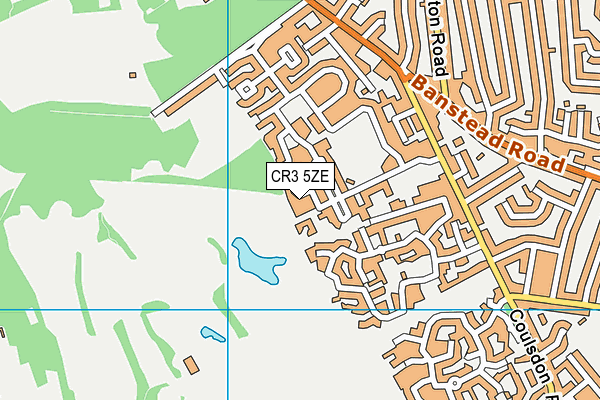 CR3 5ZE map - OS VectorMap District (Ordnance Survey)