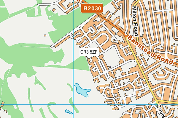 CR3 5ZF map - OS VectorMap District (Ordnance Survey)