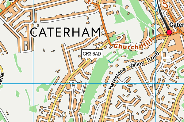 CR3 6AD map - OS VectorMap District (Ordnance Survey)