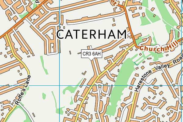 Caterham School (Hill Fields Pavilion) map (CR3 6AH) - OS VectorMap District (Ordnance Survey)