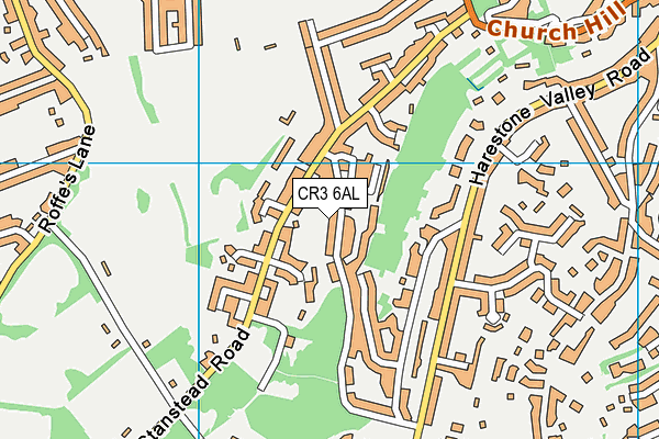 CR3 6AL map - OS VectorMap District (Ordnance Survey)