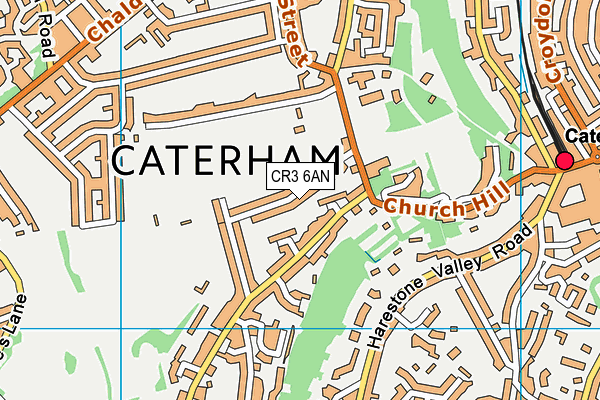 CR3 6AN map - OS VectorMap District (Ordnance Survey)