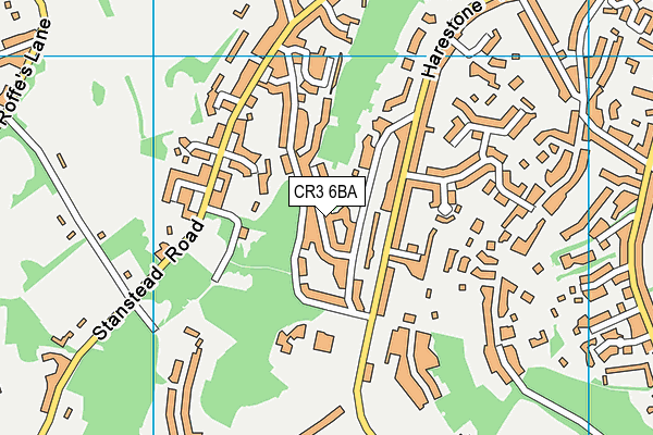 CR3 6BA map - OS VectorMap District (Ordnance Survey)