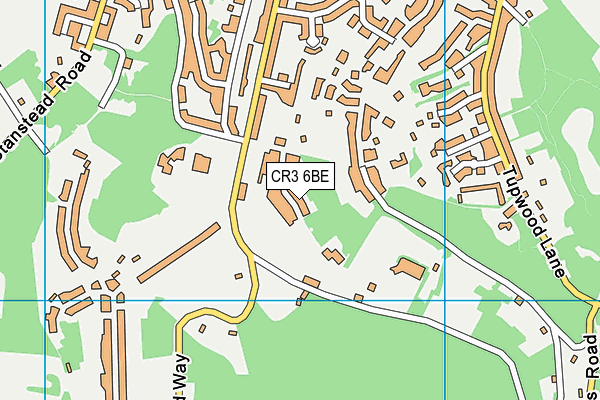 CR3 6BE map - OS VectorMap District (Ordnance Survey)