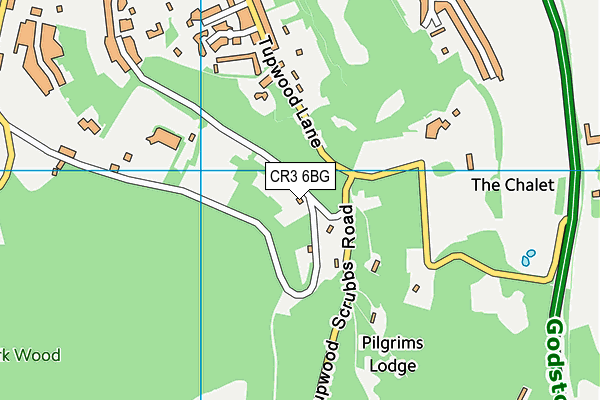 CR3 6BG map - OS VectorMap District (Ordnance Survey)
