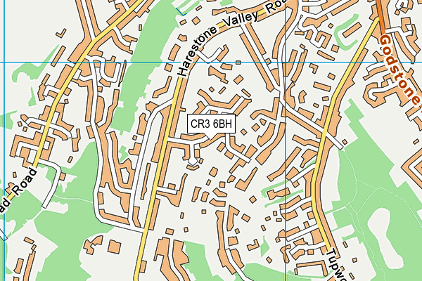 CR3 6BH map - OS VectorMap District (Ordnance Survey)