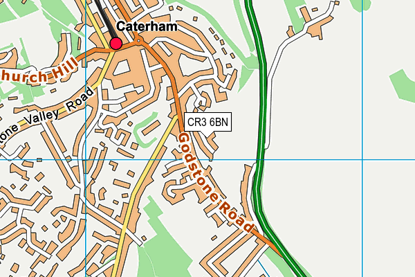 CR3 6BN map - OS VectorMap District (Ordnance Survey)