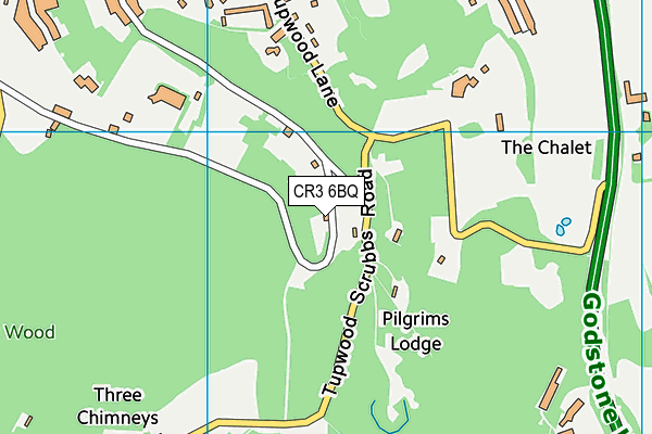 CR3 6BQ map - OS VectorMap District (Ordnance Survey)