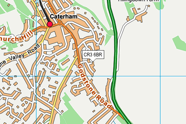 CR3 6BR map - OS VectorMap District (Ordnance Survey)