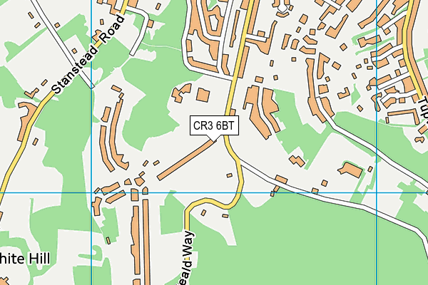 CR3 6BT map - OS VectorMap District (Ordnance Survey)