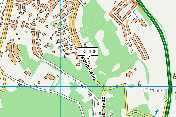 CR3 6DF map - OS VectorMap District (Ordnance Survey)