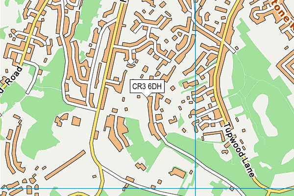 CR3 6DH map - OS VectorMap District (Ordnance Survey)