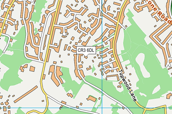 CR3 6DL map - OS VectorMap District (Ordnance Survey)