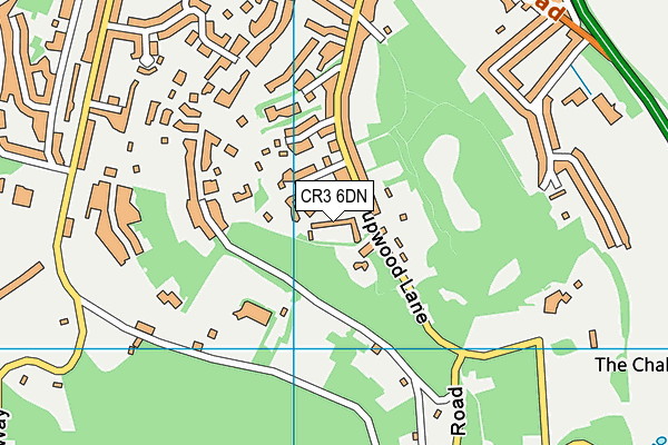 CR3 6DN map - OS VectorMap District (Ordnance Survey)