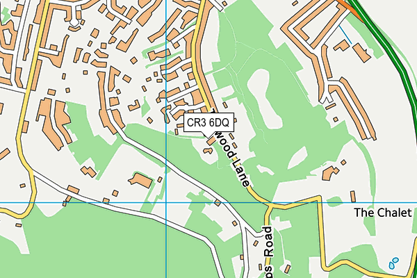 CR3 6DQ map - OS VectorMap District (Ordnance Survey)