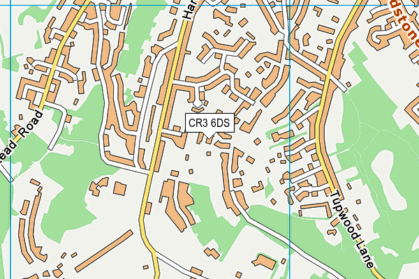 CR3 6DS map - OS VectorMap District (Ordnance Survey)