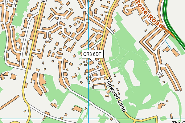 CR3 6DT map - OS VectorMap District (Ordnance Survey)