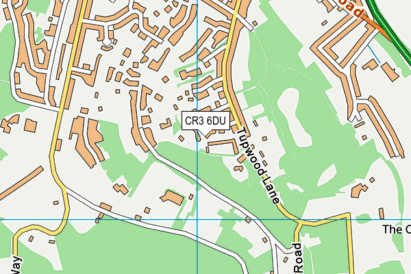 CR3 6DU map - OS VectorMap District (Ordnance Survey)