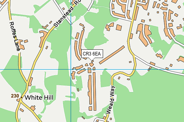 CR3 6EA map - OS VectorMap District (Ordnance Survey)