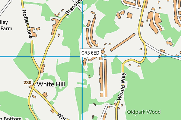 CR3 6ED map - OS VectorMap District (Ordnance Survey)