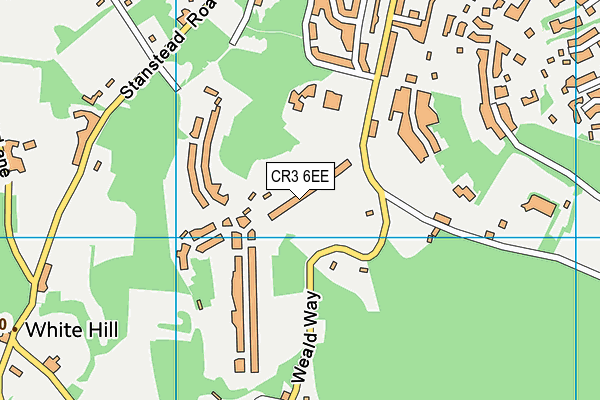 CR3 6EE map - OS VectorMap District (Ordnance Survey)