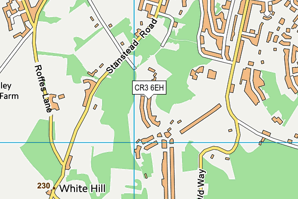 CR3 6EH map - OS VectorMap District (Ordnance Survey)