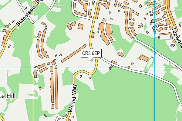 CR3 6EP map - OS VectorMap District (Ordnance Survey)