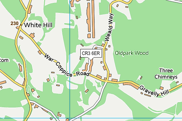 CR3 6ER map - OS VectorMap District (Ordnance Survey)