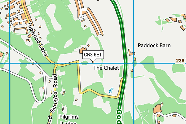 CR3 6ET map - OS VectorMap District (Ordnance Survey)