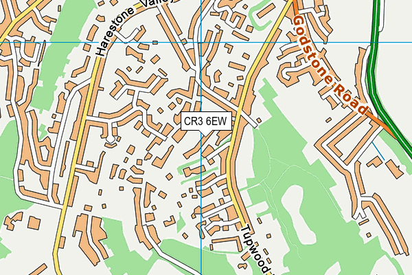 CR3 6EW map - OS VectorMap District (Ordnance Survey)