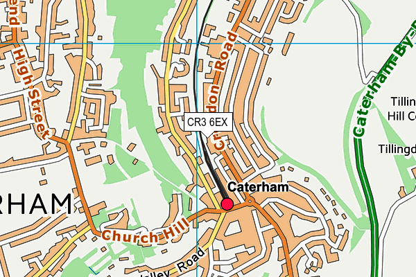 CR3 6EX map - OS VectorMap District (Ordnance Survey)