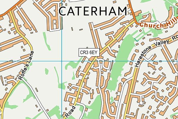 CR3 6EY map - OS VectorMap District (Ordnance Survey)