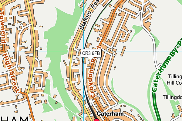 CR3 6FB map - OS VectorMap District (Ordnance Survey)