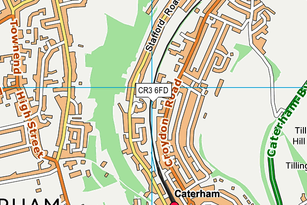 CR3 6FD map - OS VectorMap District (Ordnance Survey)