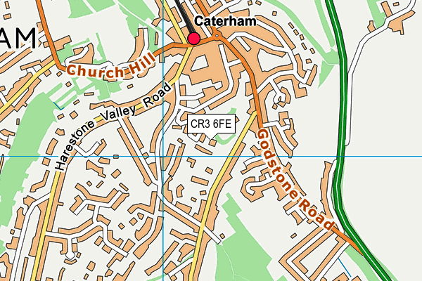 CR3 6FE map - OS VectorMap District (Ordnance Survey)