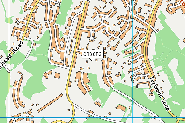 CR3 6FG map - OS VectorMap District (Ordnance Survey)