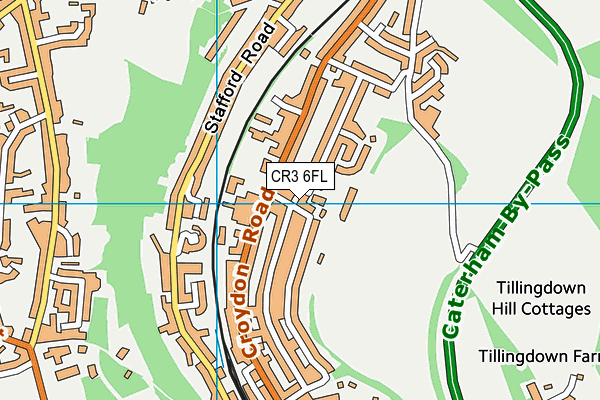 CR3 6FL map - OS VectorMap District (Ordnance Survey)