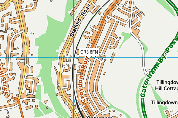 CR3 6FN map - OS VectorMap District (Ordnance Survey)