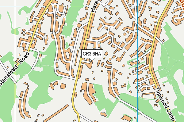CR3 6HA map - OS VectorMap District (Ordnance Survey)