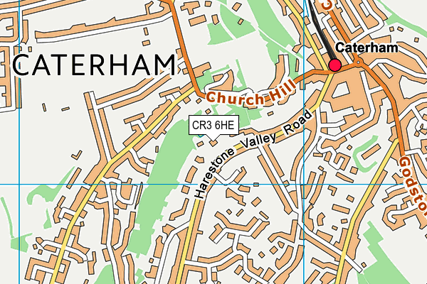 CR3 6HE map - OS VectorMap District (Ordnance Survey)