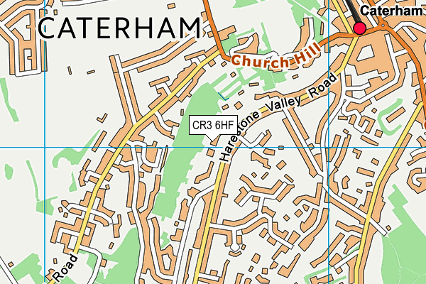 CR3 6HF map - OS VectorMap District (Ordnance Survey)