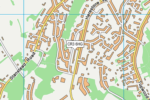 CR3 6HG map - OS VectorMap District (Ordnance Survey)